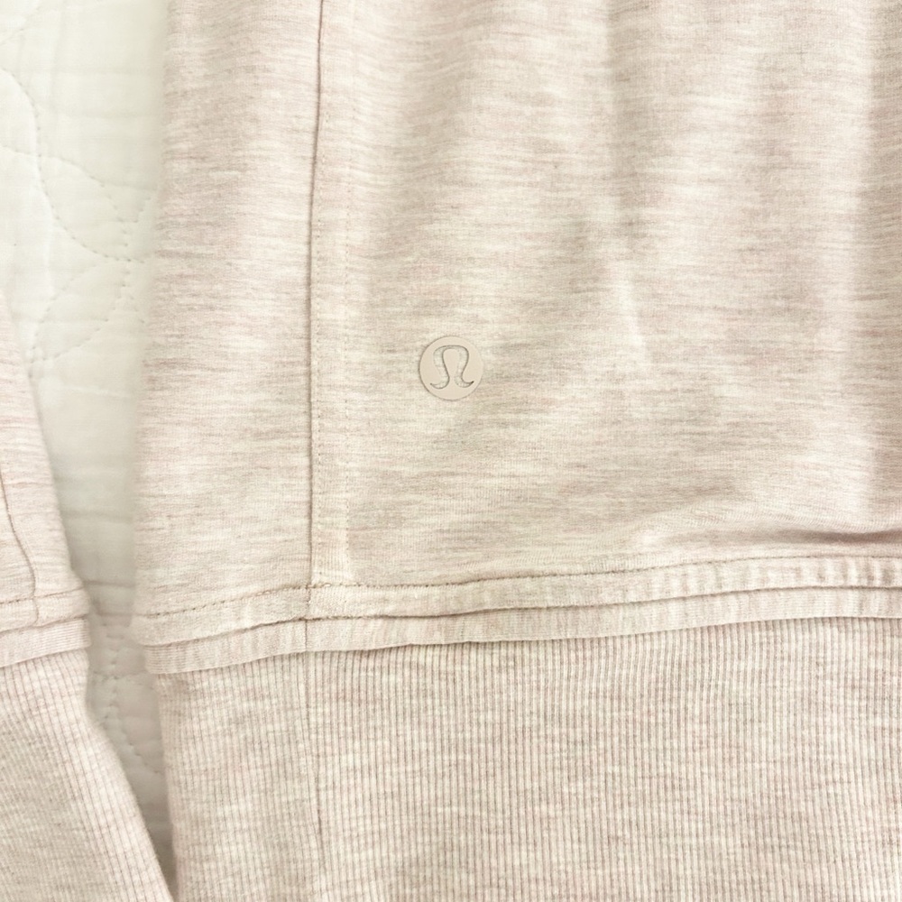 LULULEMON love crew pullover heather pink 8 - Picture 5 of 10